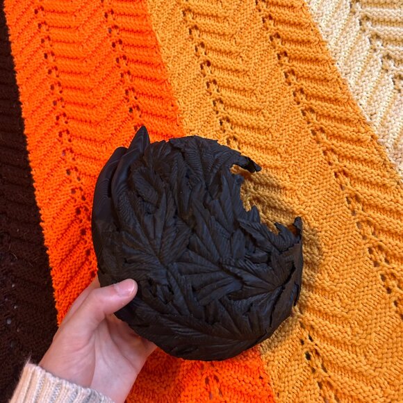 1950s Mad Men style black leaf fascinator hat! - Picture 13 of 13